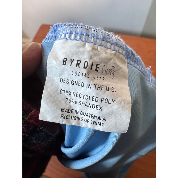 Byrdie Golf Sleeveless Blue Zip Pleated‎ Dress Sz M Tennis Pickleball Activewear - Picture 11 of 12